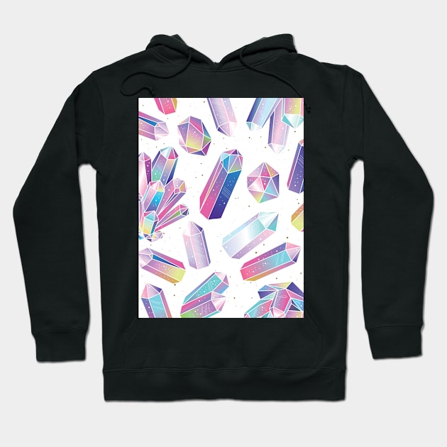 Purple Amethyst Crystal Illustration. Hoodie by NewburyBoutique